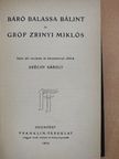 Balassa Bálint - Báró Balassa Bálint és gróf Zrinyi Miklós [antikvár]
