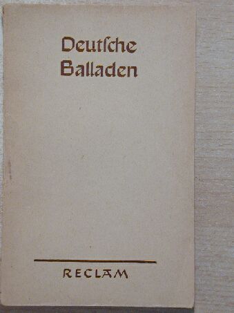 Bürger - Deutsche Balladen von Bürger bis Fontane [antikvár]