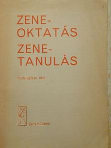 Zeneoktatás, zenetanulás [antikvár]