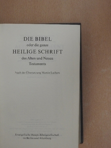 Die Bibel [antikvár]