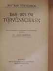 Dr. Lányi Márton - 1868-1875. évi törvénycikkek [antikvár]