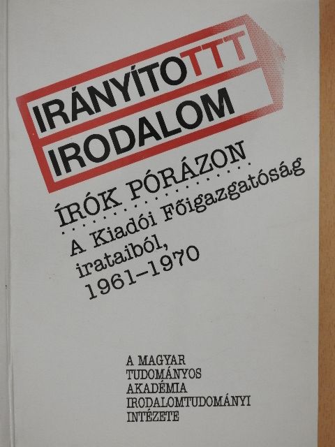 Bakcsi György - Írók pórázon [antikvár]