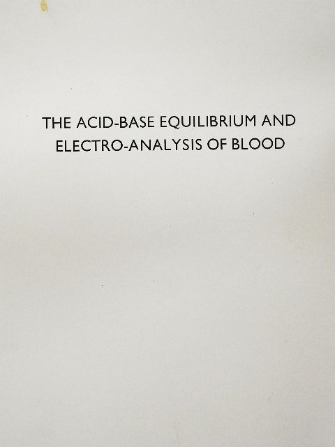 Havas Jenő - The Acid-base Equilibrium and Electro-Analysis of Blood [antikvár]
