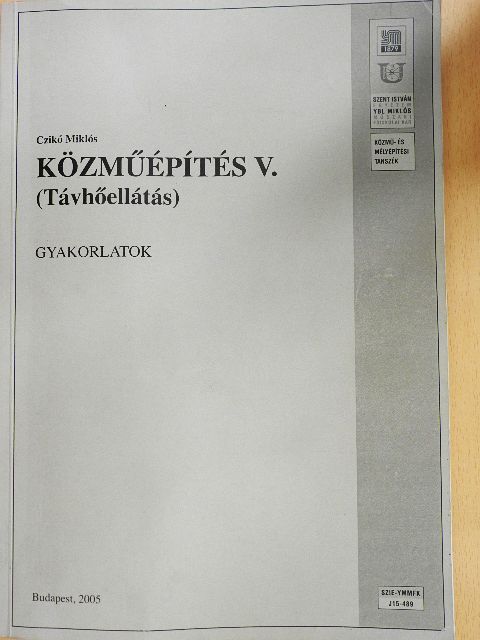 Czikó Miklós - Közműépítés V. [antikvár]
