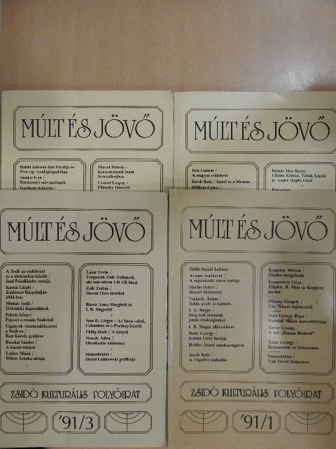 Ady Endre - Múlt és Jövő 1991/1-4. [antikvár]