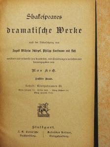 Shakespeare - Shakespeares dramatische Werke 6. (gótbetűs)  [antikvár]
