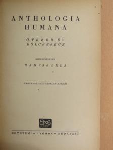 Anthologia humana [antikvár]