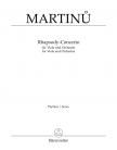 MARTINU - RHAPSODY-CONCERTO FÜR VIOLA UND ORCHESTRA, KLAVIERAUSZUG