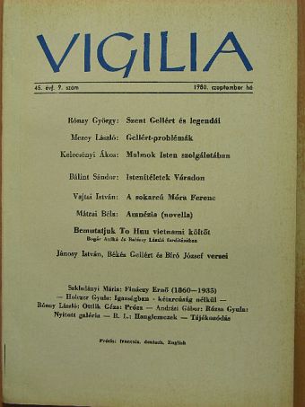 Bálint Sándor - Vigilia 1980. szeptember [antikvár]