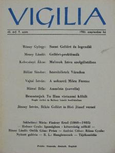 Bálint Sándor - Vigilia 1980. szeptember [antikvár]