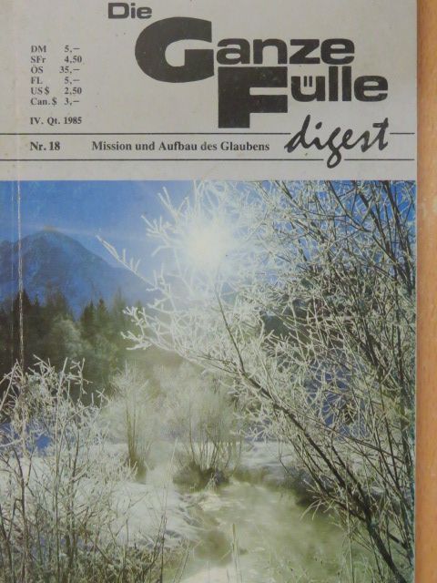 A. B. Simpson - Die Ganze Fülle Digest Nr. 18 1985 [antikvár]