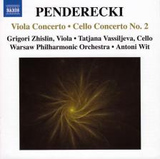 PENDERECKI - VIOLA CONCERTO - CELLO CONCERTO NO.2 CD GRIGORI ZHISLIN, TATJANA VASSILJEVA