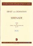 DOHNANYI, ERNST VON - SERENADE C-DUR FÜR VIOLINE, VIOLA UND VIOLONCELLO OP.10, STUDIENPARTITUR