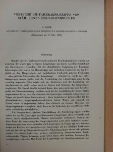 Szépe Ferenc - Versuche am Fahrbahngerippe von Stählernen Eisenbahnbrücken (aláírt példány) [antikvár]