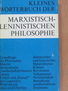 Alfred Kosing - Kleines Wörterbuch der Marxistisch-Leninistischen Philosophie [antikvár]