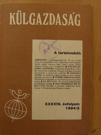 Csermely Ágnes - Külgazdaság 1994/2 [antikvár]