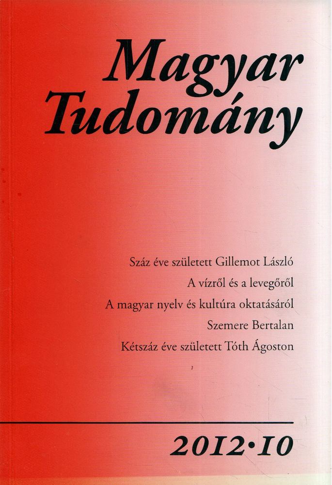 CSÁNYI VILMOS - Magyar Tudomány 2012/10. [antikvár]