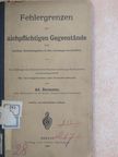 Ad. Baumann - Fehlergrenzen der aichpflichtigen Gegenstände [antikvár]