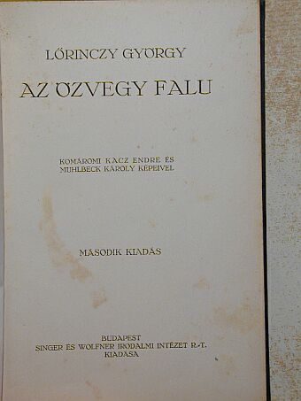 Lőrinczy György - Az özvegy falu [antikvár]