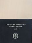 A Magyar Jogász Szövetség határidőnaplója 1989 [antikvár]