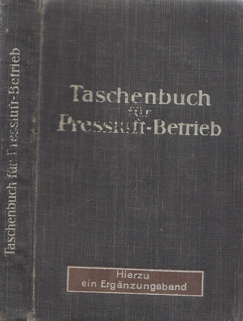 Taschenbuch für Preßluft-Betrieb [antikvár]
