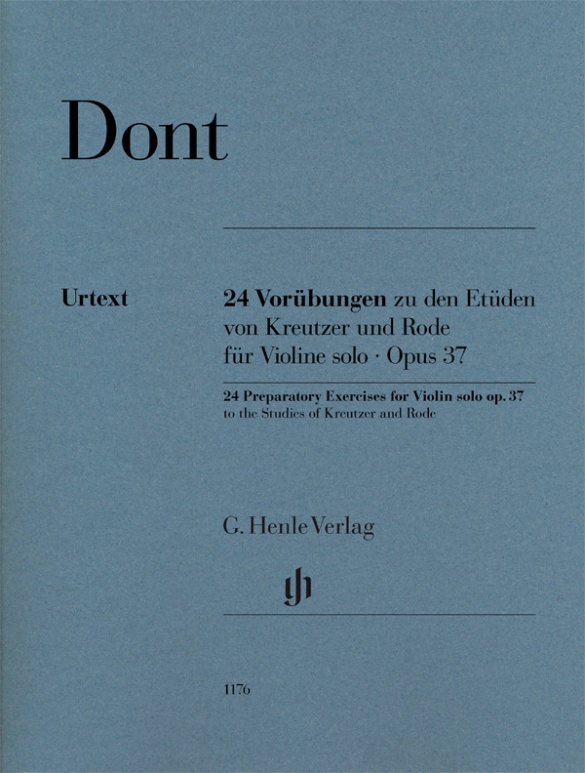 DONT - 24 VORÜBUNGEN ZU DEN ETÜDEN VON KREUTZER UND RODE FÜR VIOLINE SOLO, OP.37