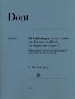 DONT - 24 VORÜBUNGEN ZU DEN ETÜDEN VON KREUTZER UND RODE FÜR VIOLINE SOLO, OP.37