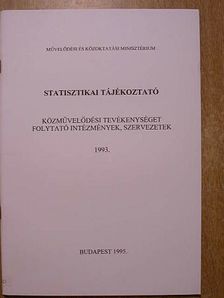 Statisztikai tájékoztató [antikvár]