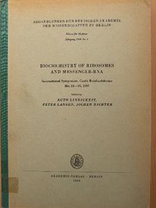Biochemistry of ribosomes and messenger-RNA [antikvár]