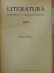 Dr. Podhradszky György - Literatura 1927. január-december [antikvár]