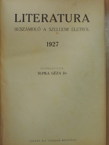 Dr. Podhradszky György - Literatura 1927. január-december [antikvár]