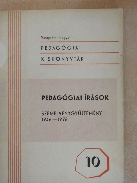 Pedagógiai írások [antikvár]