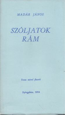Madár János - Szóljatok rám [antikvár]
