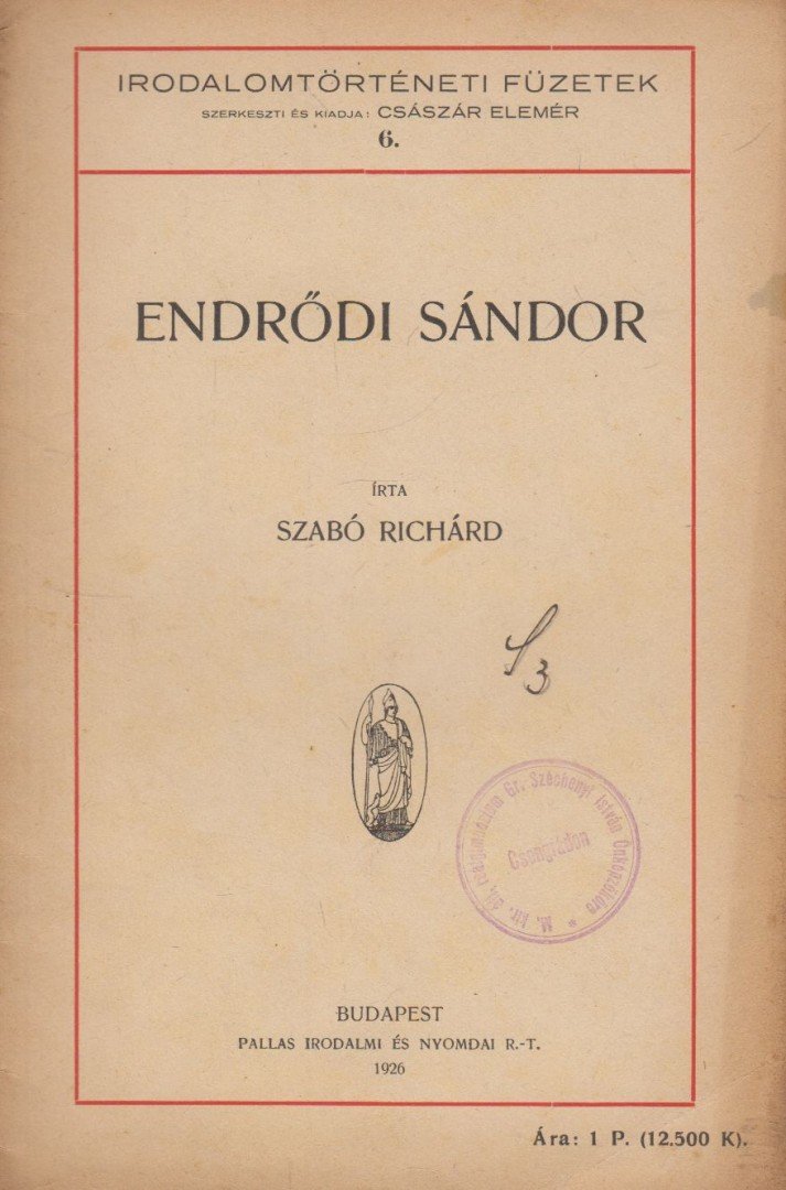 Szabó Richárd - Endrődi Sándor [antikvár]