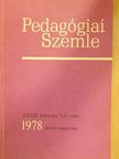 Csiby Sándor - Pedagógiai Szemle 1978. július-augusztus [antikvár]