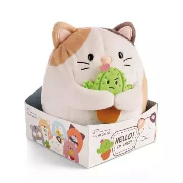Mymochi: Angy, a cica kaktusszal - 16 cm, díszdobozban
