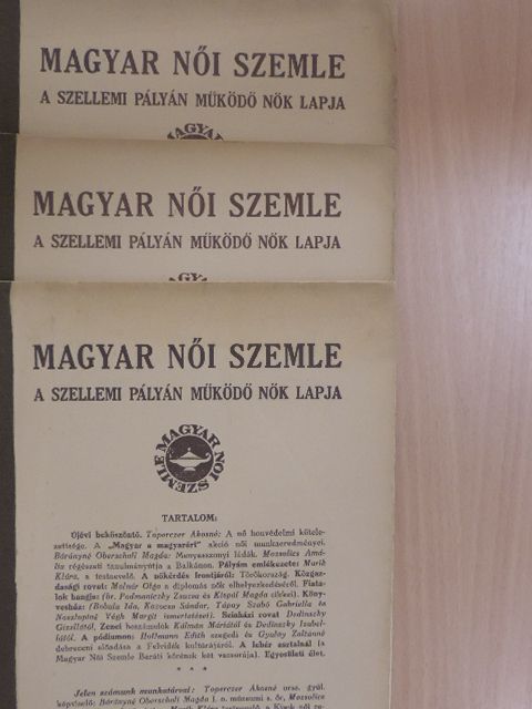 Arató Amália - Magyar Női Szemle 1939. január-június [antikvár]