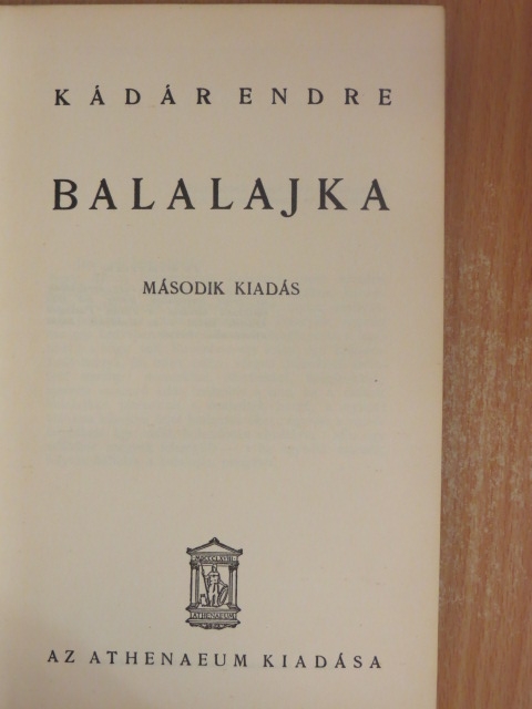 Kádár Endre - Balalajka [antikvár]