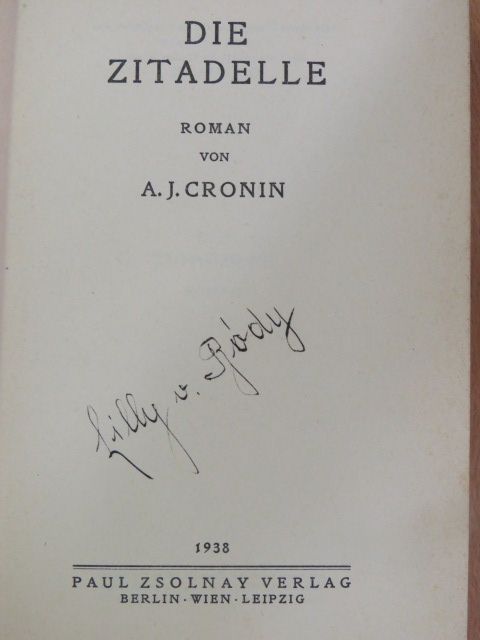 A. J. Cronin - Die Zitadelle [antikvár]