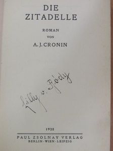A. J. Cronin - Die Zitadelle [antikvár]
