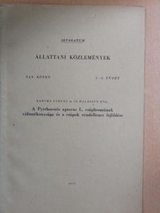 Bartha Ferenc - A Pyrrhocoris apterus L. csáphosszának változékonysága és a csápok rendellenes fejlődése [antikvár]