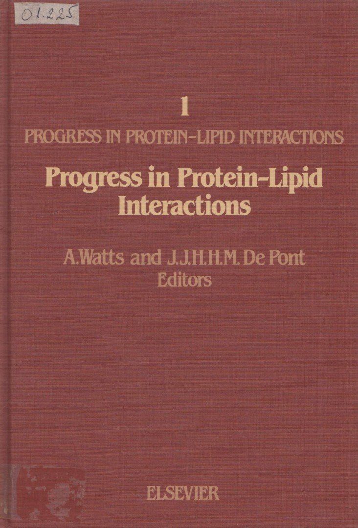 A. Watts - Progress in Protein-Lipid Interactions - Volume 1 [antikvár]