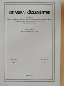 Kevey Balázs - Botanikai közlemények 2005/1-2. [antikvár]