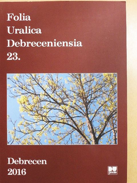 Buzgó Anita - Folia Uralica Debreceniensia 23. [antikvár]