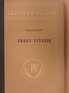 William Shakespeare - Ahogy tetszik [antikvár]