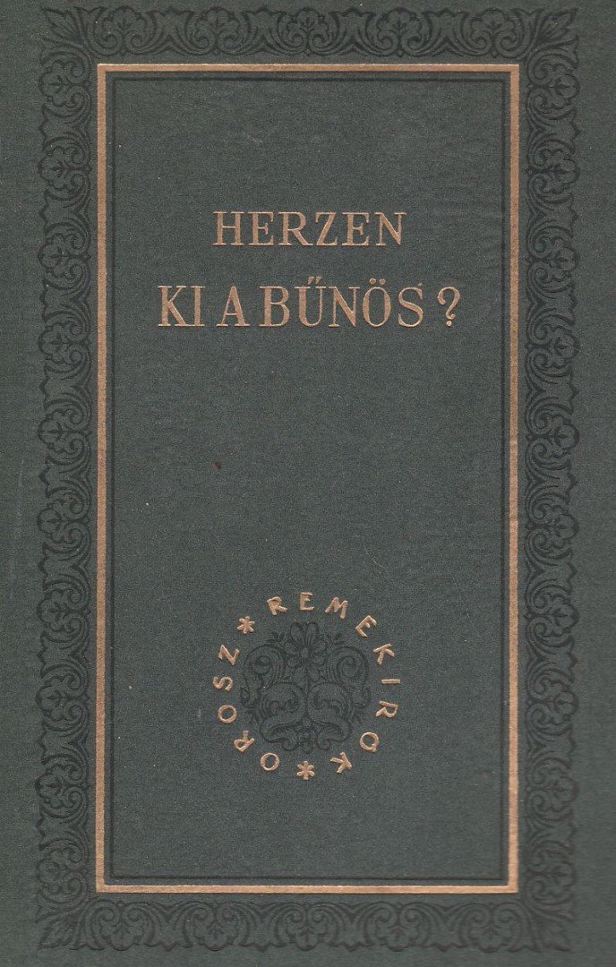 Herzen - Ki a bűnös? [antikvár]