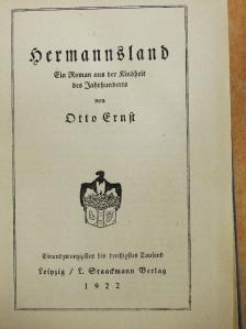 Otto Ernst - Hermannsland (gótbetűs) [antikvár]