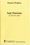 POULENC - SEPT CHANSONS POUR CHOEUR MIXTE A CAPPELLA