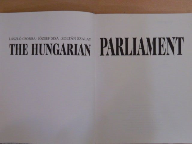 Csorba László - The hungarian Parliament [antikvár]