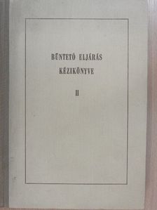A büntető eljárás kézikönyve II. (töredék) [antikvár]